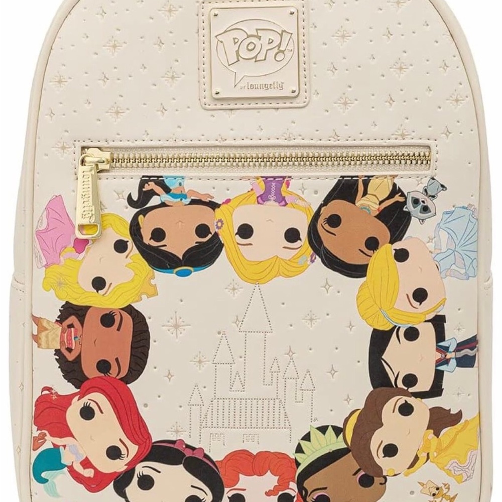 Loungefly POP Disney Princess Circles Womens Double Strap Shoulder Bag Purse